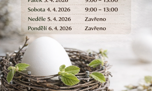 Změna otevírací doby TIC Valašské Meziříčí- Velikonoce 2026